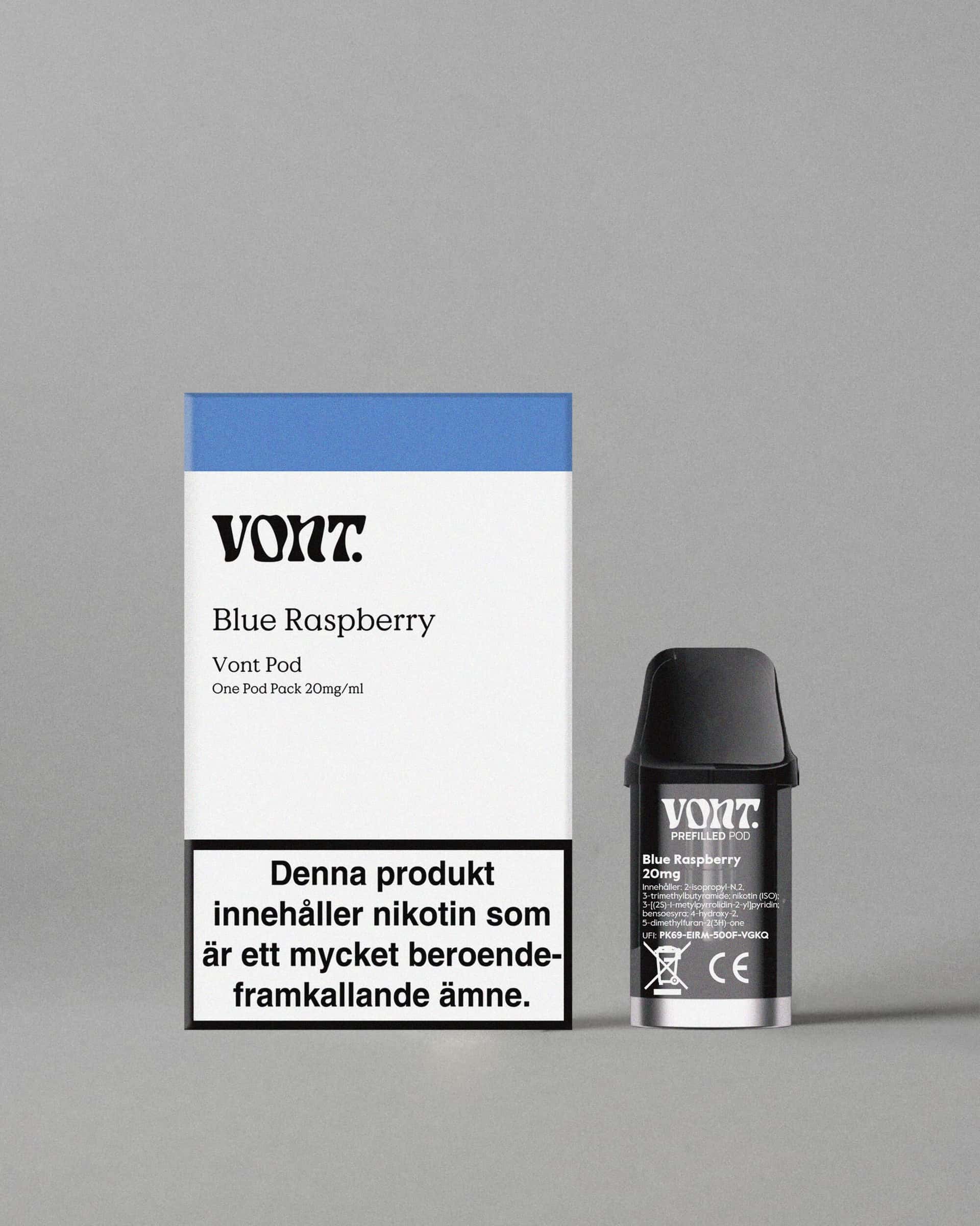 Volt Blue Raspberry Vont - Se vårt breda utbud av nikotinprodukter