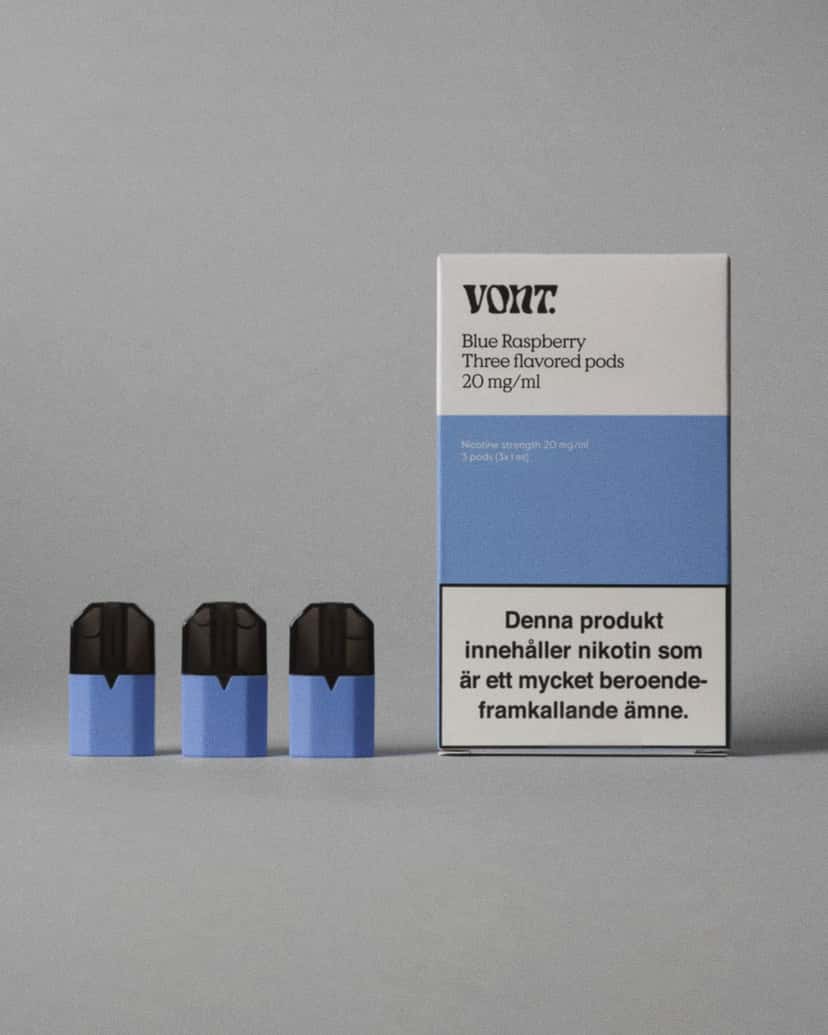 Volt Blue Raspberry Vape & e-cigg | Utforska en mängd olika smaker hos Vont